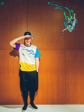 「 Tシャツ」｜coradeさん（メンズ・175cm）の夏コーディネート
