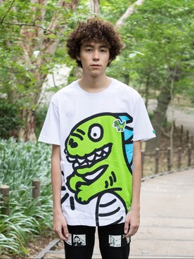 「 Tシャツ」｜coradeさん（メンズ・183cm）の夏コーディネート