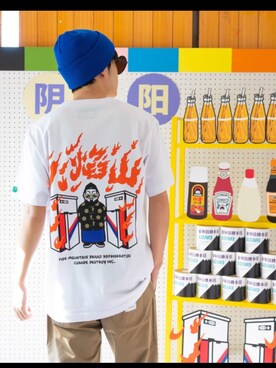 「 Tシャツ」｜coradeさん（メンズ・178cm）の夏コーディネート