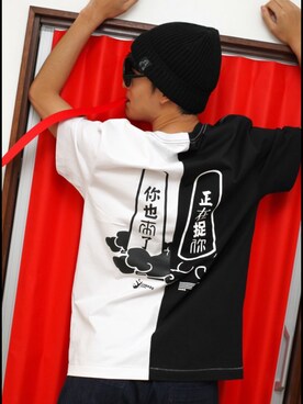 「 Tシャツ」｜coradeさん（メンズ・178cm）の夏コーディネート
