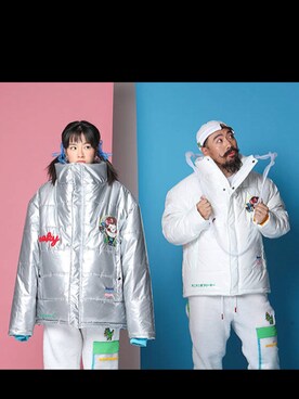 「やっぱりストリートが好き」｜「アイテム（ダウンジャケット/コート）」を使った、coradeさん（メンズ・174cm）の秋コーディネート