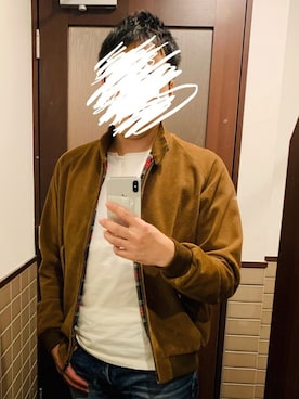 「BEAMS PLUS（ビームスプラス）のアイテム（ブルゾン）」を使った、あらいぐまさん（メンズ・168cm）の冬コーディネート