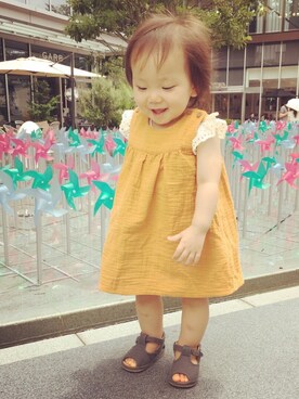 ameccoさん（キッズ・70cm）の夏コーディネート