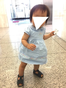 「Carter's（カーターズ）のアイテム（ワンピース/ドレス）」を使った、ameccoさん（キッズ・70cm）の夏コーディネート