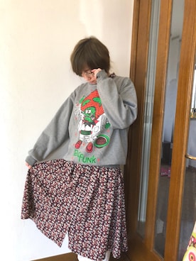 「金髪ショート」｜「アイテム（ワンピース/ドレス）」を使った、okayuさん（レディース・153cm）の春コーディネート