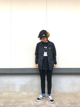 「ストリート服が好き」｜「アイテム（ブルゾン）」を使った、okayuさん（レディース・153cm）の秋コーディネート
