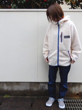 「ストリート服が好き」｜「アイテム（スリッポン）」を使った、okayuさん（レディース・153cm）の冬コーディネート
