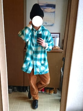 「Ralph Lauren」｜「アイテム（ニットキャップ/ビーニー）」を使った、Taikiさん（メンズ・167cm）の冬コーディネート
