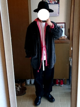 「WOOLRICH（ウールリッチ）のアイテム（パーカー）」を使った、Taikiさん（メンズ・167cm）の冬コーディネート