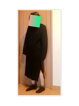 「AZUL by moussy（アズールバイマウジー）のアイテム（ワンピース、ブラック系）」を使った、ｒｇさん（レディース・158cm）の春コーディネート