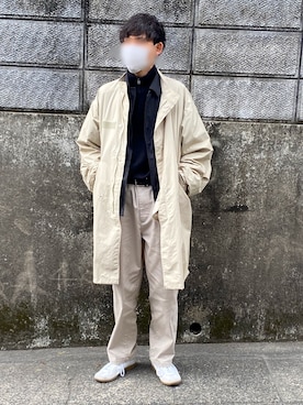 「MinoriTY（マイノリティ）のアイテム（モッズコート）」を使った、ぺひさん（メンズ・178cm）の冬コーディネート