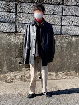 「stein（シュタイン）のアイテム（その他トップス）」を使った、ぺひさん（メンズ・178cm）の冬コーディネート