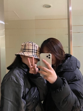 「HOTPING（ホッピン）のアイテム（ジャケット/アウター）」を使った、motokaさん（レディース・163cm）の春コーディネート