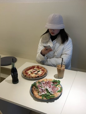 「8seconds（エイトセカンズ）のアイテム（ジャケット/アウター）」を使った、motokaさん（レディース・163cm）の春コーディネート