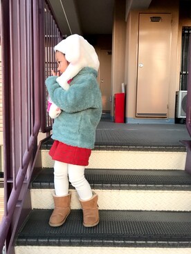 「BARNSsohostreet（バーンズソーホーストリート）のアイテム」を使った、ichikan＊さん（キッズ・100cm）の冬コーディネート
