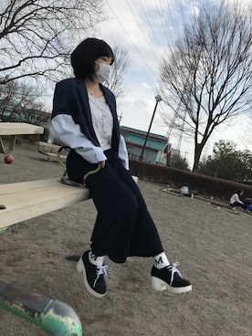 「Handmade（ハンドメイド）のアイテム（ジャケット/アウター）」を使った、お寿司さん（メンズ・172cm）の春コーディネート