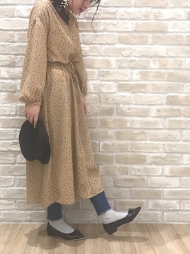 「花見」｜「アイテム（ワンピース/ドレス）」を使った、futureさん（レディース・153cm）の春コーディネート
