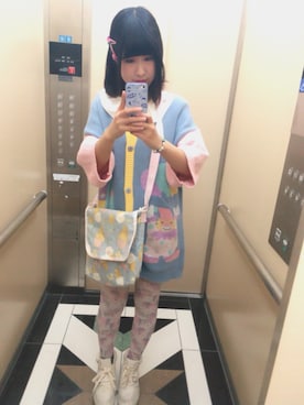 「Nile PERCH（ナイルパーチ）のアイテム（レッグウェア）」を使った、WACOさん（レディース・160cm）の春コーディネート