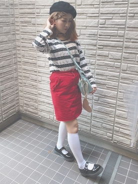 「101匹わんちゃん」｜「アイテム（レッグウェア）」を使った、WACOさん（レディース・160cm）の夏コーディネート