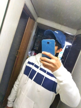 「DING（ディング）のアイテム（帽子）」を使った、永山 尚弥さん（メンズ・165cm）の春コーディネート