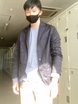 「H&M（エイチ・アンド・エム）のアイテム（その他トップス）」を使った、フリーザです。さん（メンズ・172cm）の春コーディネート