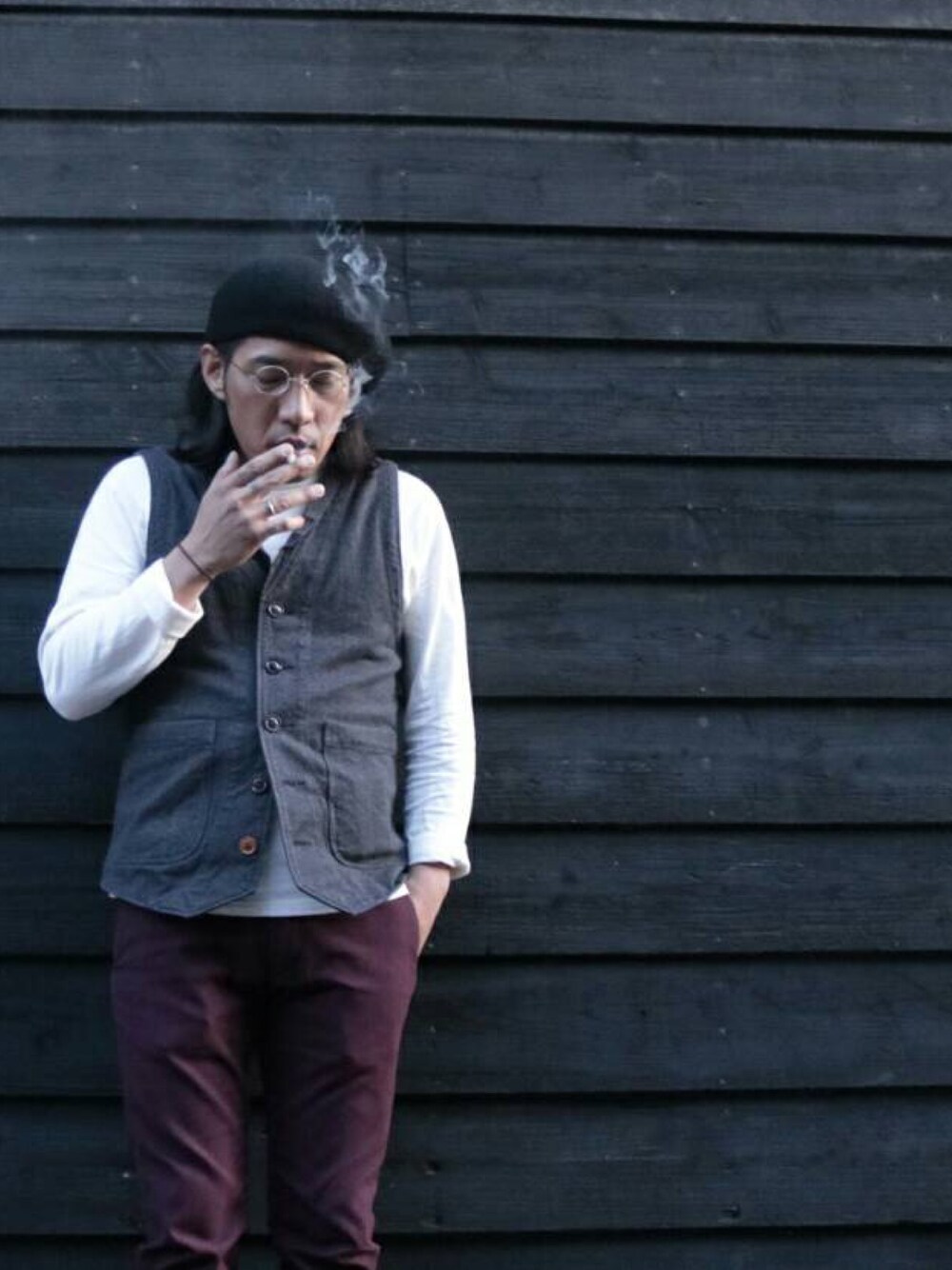 RUDE GALLERY ストライプ ブラックスラックス RUDE GALLERY ストライプ ブラックスラックス