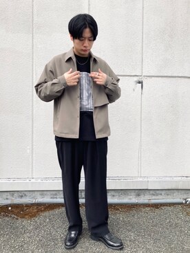 「tk.TAKEO KIKUCHI（ティーケータケオキクチ）のアイテム（ブルゾン）」を使った、tk.TAKEO KIKUCHI 国分寺マルイさん（メンズ・168cm）の冬コーディネート