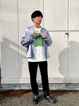 「tk.TAKEO KIKUCHI（ティーケータケオキクチ）のアイテム（ブルゾン）」を使った、tk.TAKEO KIKUCHI 国分寺マルイさん（メンズ・168cm）の春コーディネート