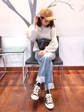 「AVAN LILY（アヴァンリリィ）のアイテム（アクセサリー）」を使った、*･Risa･*さん（レディース・163cm）の冬コーディネート