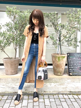 「2wayワンピース」｜「アイテム（アクセサリー）」を使った、*･Risa･*さん（レディース・163cm）の夏コーディネート