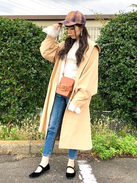 「Rodeo Crowns（ロデオクラウンズ）のアイテム（その他アウター）」を使った、*･Risa･*さん（レディース・163cm）の秋コーディネート