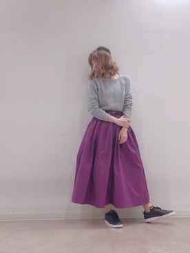 「Lee（リー）のアイテム（Tシャツ/カットソー）」を使った、Reina...iさん（レディース・154cm）の冬コーディネート
