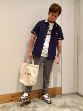 「coen」｜coen KA23さん（メンズ・165cm）の夏コーディネート