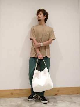 「ポケットT」｜coen KA23さん（メンズ・165cm）の夏コーディネート
