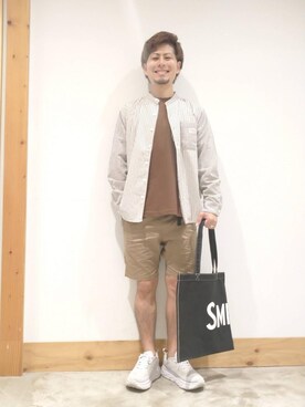 「SMITH'S（スミス）のアイテム（バッグ）」を使った、coen KA23さん（メンズ・165cm）の夏コーディネート