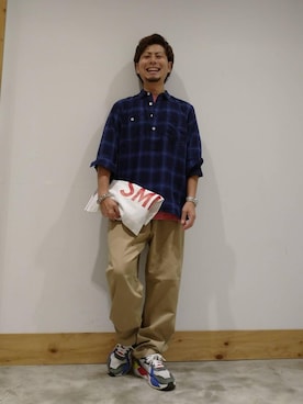 「SMITH'S（スミス）のアイテム（バッグ）」を使った、coen KA23さん（メンズ・165cm）の秋コーディネート