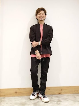 「coen（コーエン）のアイテム（ブルゾン）」を使った、coen KA23さん（メンズ・165cm）の秋コーディネート