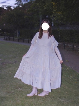 「merry jenny（メリージェニー）のアイテム（ブーツ）」を使った、nemさん（レディース・153cm）の冬コーディネート