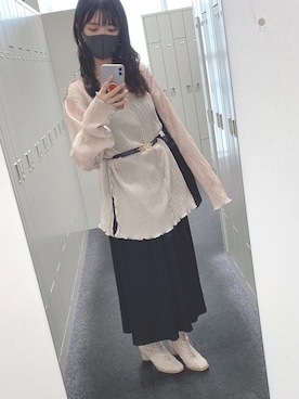 「merry jenny（メリージェニー）のアイテム（ブーツ）」を使った、nemさん（レディース・153cm）の冬コーディネート