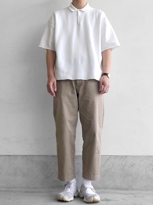 花粉症 Muji Laboのポロシャツを使ったコーディネート Wear