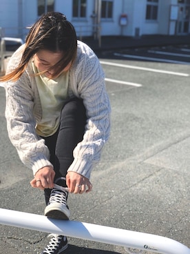 「SLOBE IENA（スローブイエナ）のアイテム（リング）」を使った、NNさん（レディース・165cm）の冬コーディネート