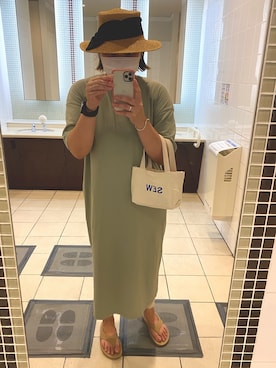 「SLOBE IENA（スローブイエナ）のアイテム（リング）」を使った、NNさん（レディース・165cm）の夏コーディネート