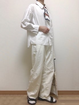 「Chaos（カオス）のアイテム（トップス）」を使った、れんさん（メンズ・171cm）の春コーディネート