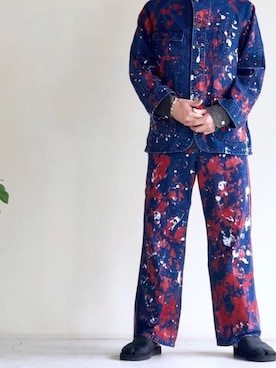 「SASQUATCHfabrix.（サスクワァッチファブリックス）のアイテム」を使った、サスクさん（メンズ・173cm）の夏コーディネート