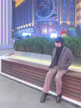 「UNIQLO（ユニクロ）の50色ソックス（消臭機能付き）（ソックス/靴下）」を使った、m_rさん（メンズ・177cm）の冬コーディネート