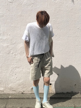 「MOSCOT（モスコット）のアイテム（バッグ）」を使った、Ryosukeさん（メンズ・177cm）の夏コーディネート