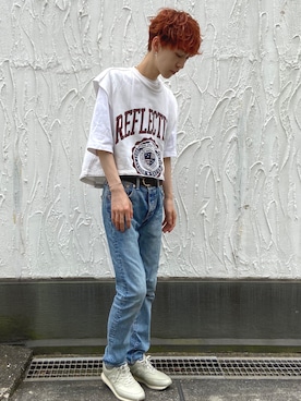 「AURALEE（オーラリー）のアイテム（スニーカー）」を使った、Ryosukeさん（メンズ・177cm）の夏コーディネート