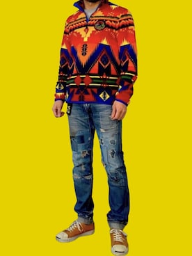 「ジャックパーセル」｜「アイテム（その他アウター）」を使った、KOJIさん（メンズ・174cm）の春コーディネート