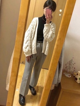 「アイテム（リング）」を使った、あかりさん（レディース・163cm・20代）の冬コーディネート