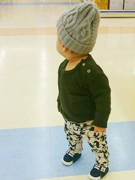 k.m♡mamaさん（キッズ・80cm）の冬コーディネート
